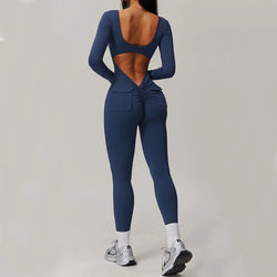 Gym Set Yoga Jumpsuit Women Training Yoga Clothes