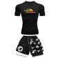 Men's Sports Running Set Anime Compression Shirt + Shorts