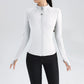 Gym Women's Full Zip Yoga Top With Thumbholes