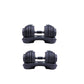 ADJUSTABLE DUMBBELL,FROM 2.5 TO 24 KG WITH ERGONOMIC CENTER, SET OF 2 UNITS