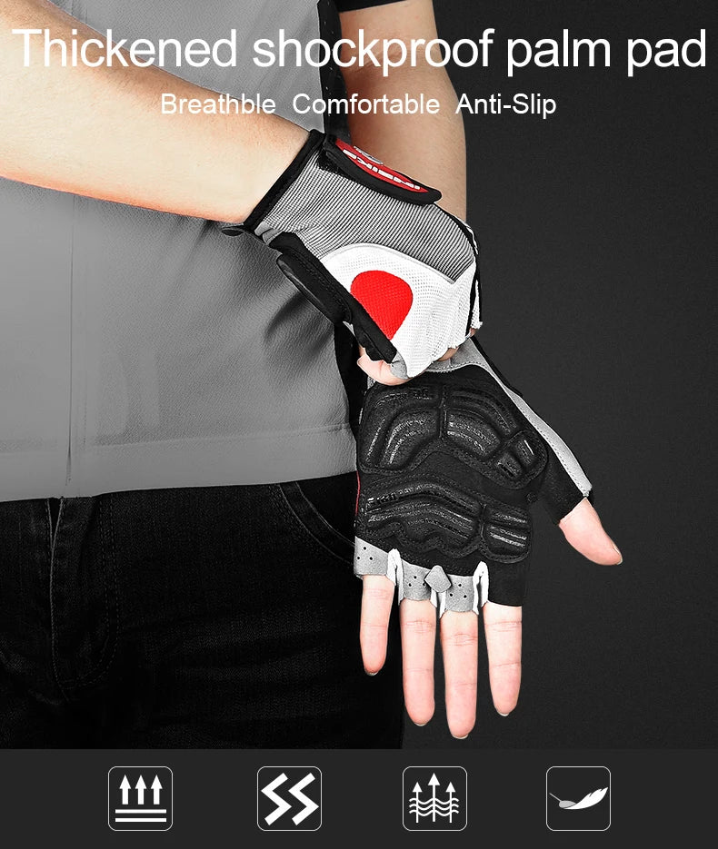 Shockproof GEL Pad Cycling Gloves Half Finger