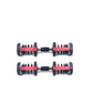 ADJUSTABLE DUMBBELL,FROM 2.5 TO 24 KG WITH ERGONOMIC CENTER, SET OF 2 UNITS