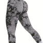 Women's Tie-Dye Seamless Peach Butt High Waist Butt Pants