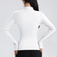 Gym Women's Full Zip Yoga Top With Thumbholes