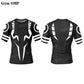 Jujutsu Kaisen Anime Compression T Shirt Suits Men's 2 In 1