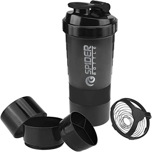 500ml Protein Shaker Cups with Powder Storage Container