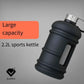 Portable 2.2L Large Capacity Plastic Sports Bottles Outdoor