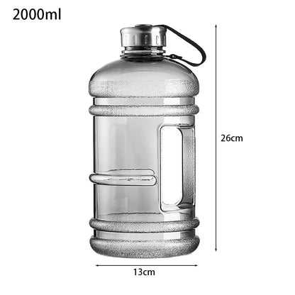 2L PETG Large Capacity Water Bottle Training Sports Workout