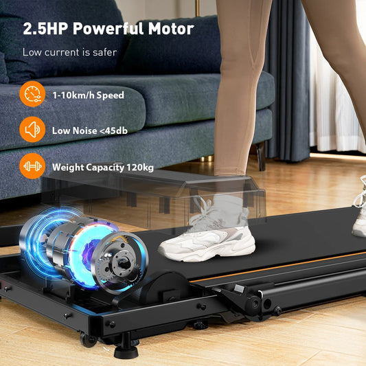 Max Speed 1-10 km/h Electric Treadmill,Installation Free,Treadmill Running Jogging Machine for Home