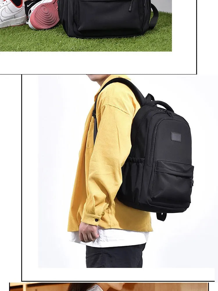 14 Inch Men And Women Universal School Bag Leisure Solid Color Outdoor Sports Shoulder Bag