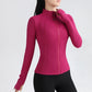 Gym Women's Full Zip Yoga Top With Thumbholes