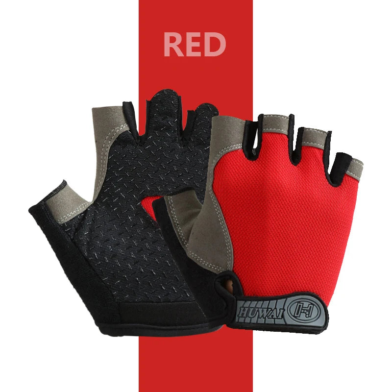 Half finger gloves for Gym (anti slip)