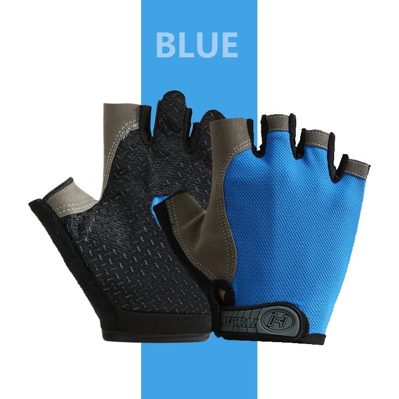 Half finger gloves for Gym (anti slip)