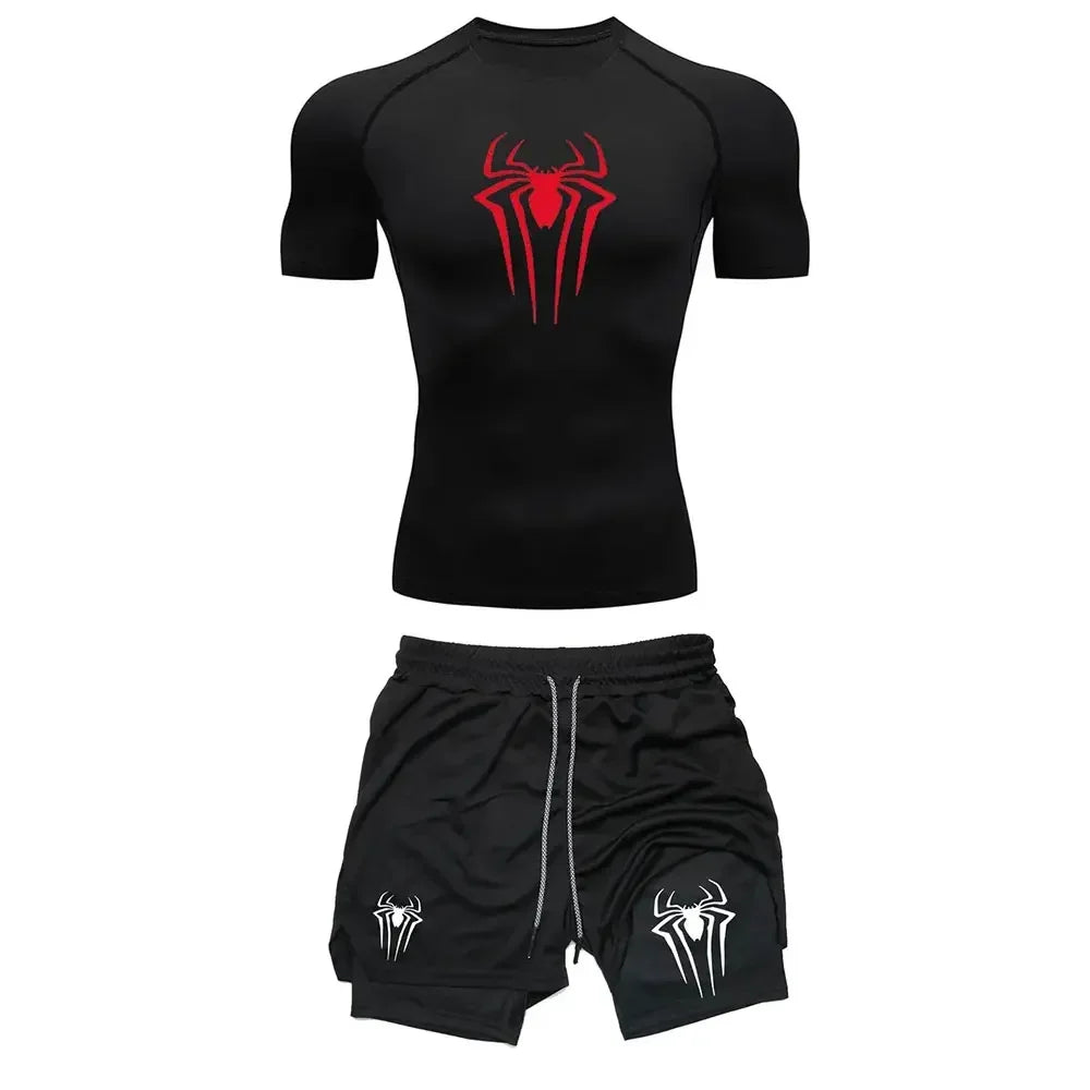 Men's Workout Compression Set Y2K Spider