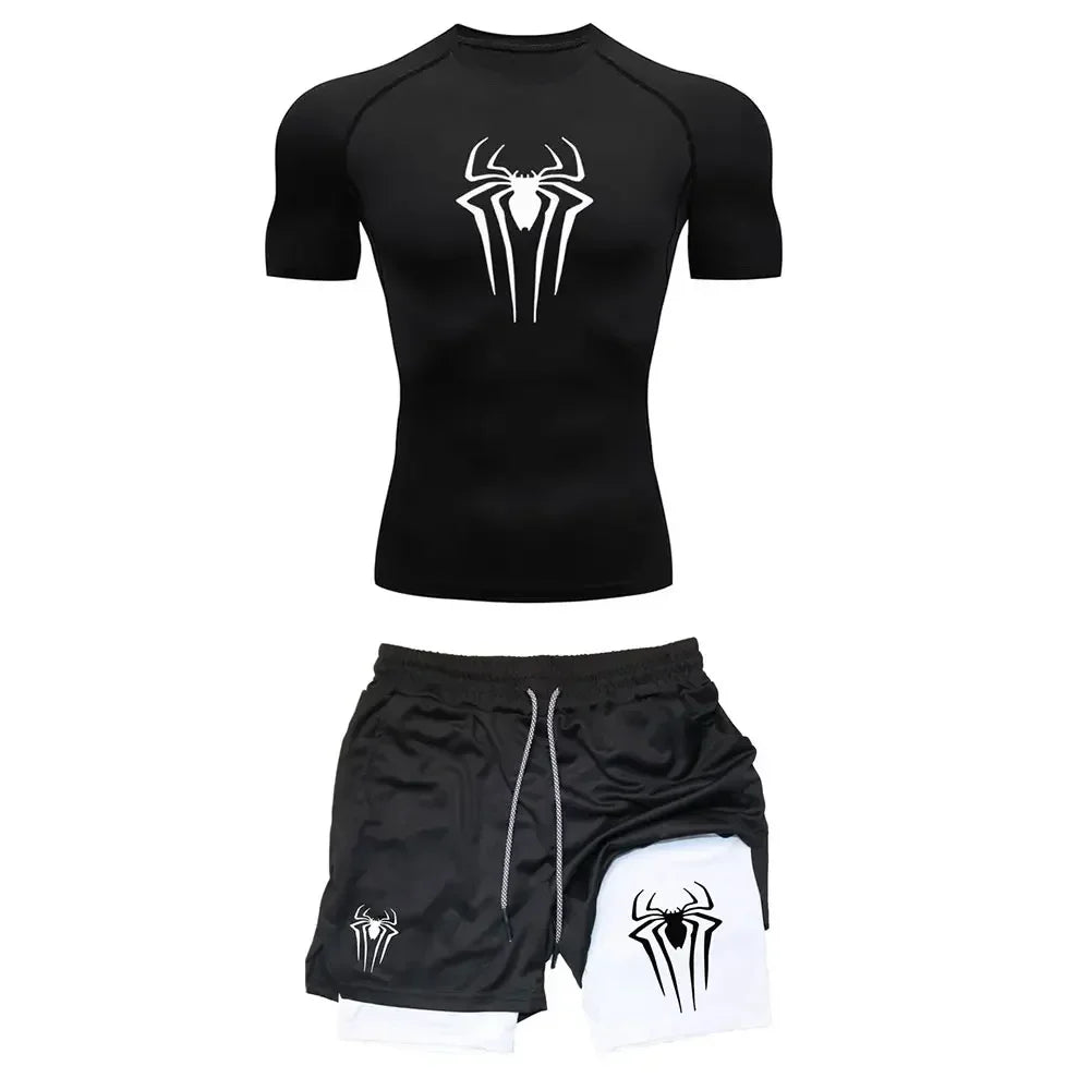 Men's Workout Compression Set Y2K Spider