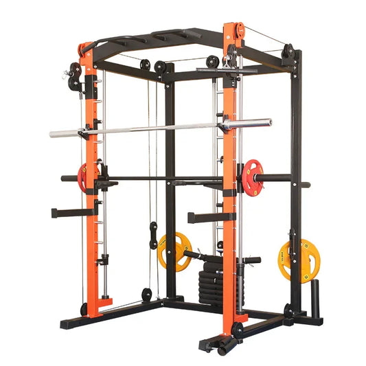 Gym Training Equipment Factory Supply Smith Machine Barbell Stand for Squat Rack Weightlifting Exercise