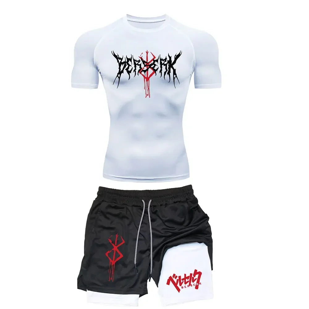 Anime Berserk Compression Set Men's Workout