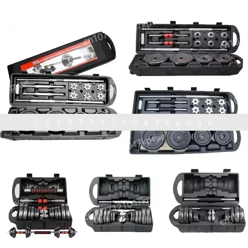10kg-30kg Gym Home Weightlifting Dumbbells with Box Painted Black Painted Cast Iron Dumbbells Can Be Connected To A Barbell Set.