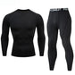 2pcs Men Compression Sportswear Suit Elastic Training Sports Yoga Sets Workout Jogging Fitness Clothing Tracksuit Pants Sporting