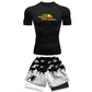 Men's Sports Running Set Anime Compression Shirt + Shorts