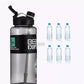 2 Liters Motivational Water Bottle With Straw Drink Bottle