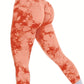 Women's Tie-Dye Seamless Peach Butt High Waist Butt Pants