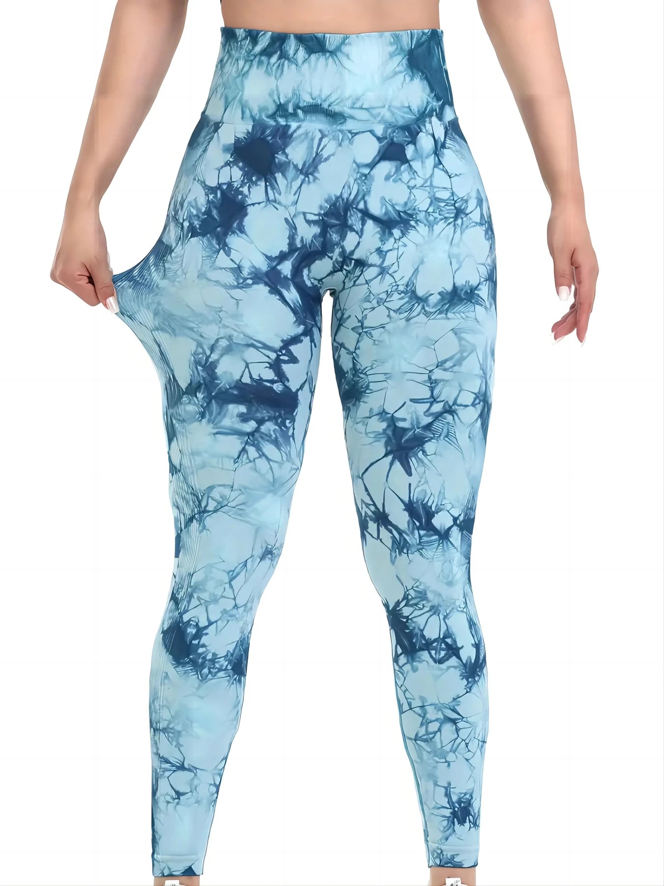 Women's Tie-Dye Seamless Peach Butt High Waist Butt Pants