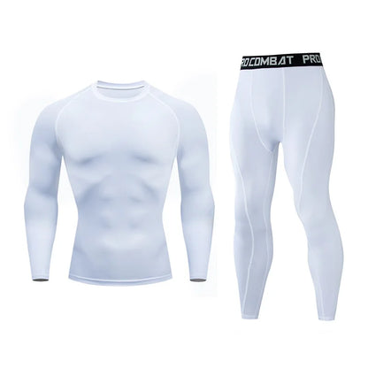 2pcs Men's Compression Sportswear Suit GYM