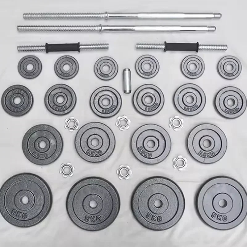 10kg-30kg Gym Home Weightlifting Dumbbells with Box Painted Black Painted Cast Iron Dumbbells