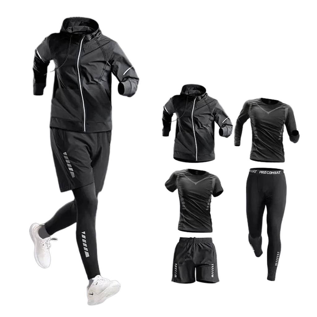 Men's Multi-Piece Tracksuit Set — Running, Cycling & Hiking