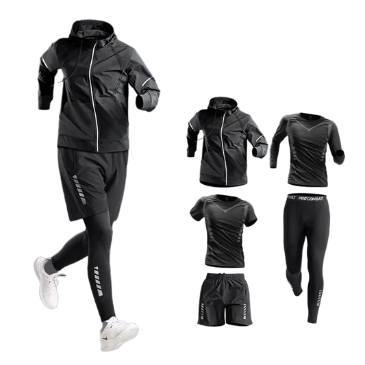 Men's Multi-Piece Tracksuit Set — Running, Cycling & Hiking