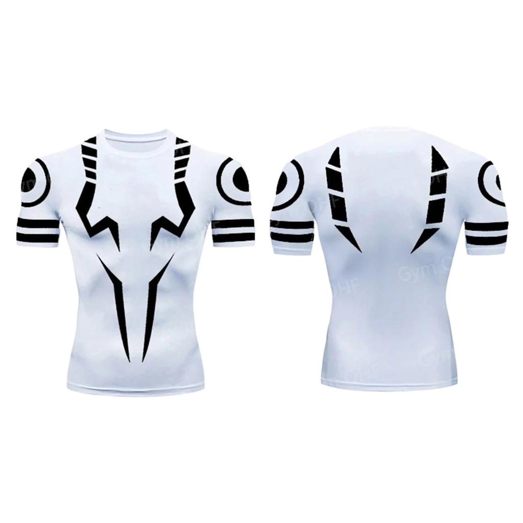 Men's 2-in-1 Compression Shirt & Double-Deck Shorts Set
