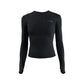 Slim-fit long sleeve yoga shirt