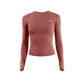 Slim-fit long sleeve yoga shirt