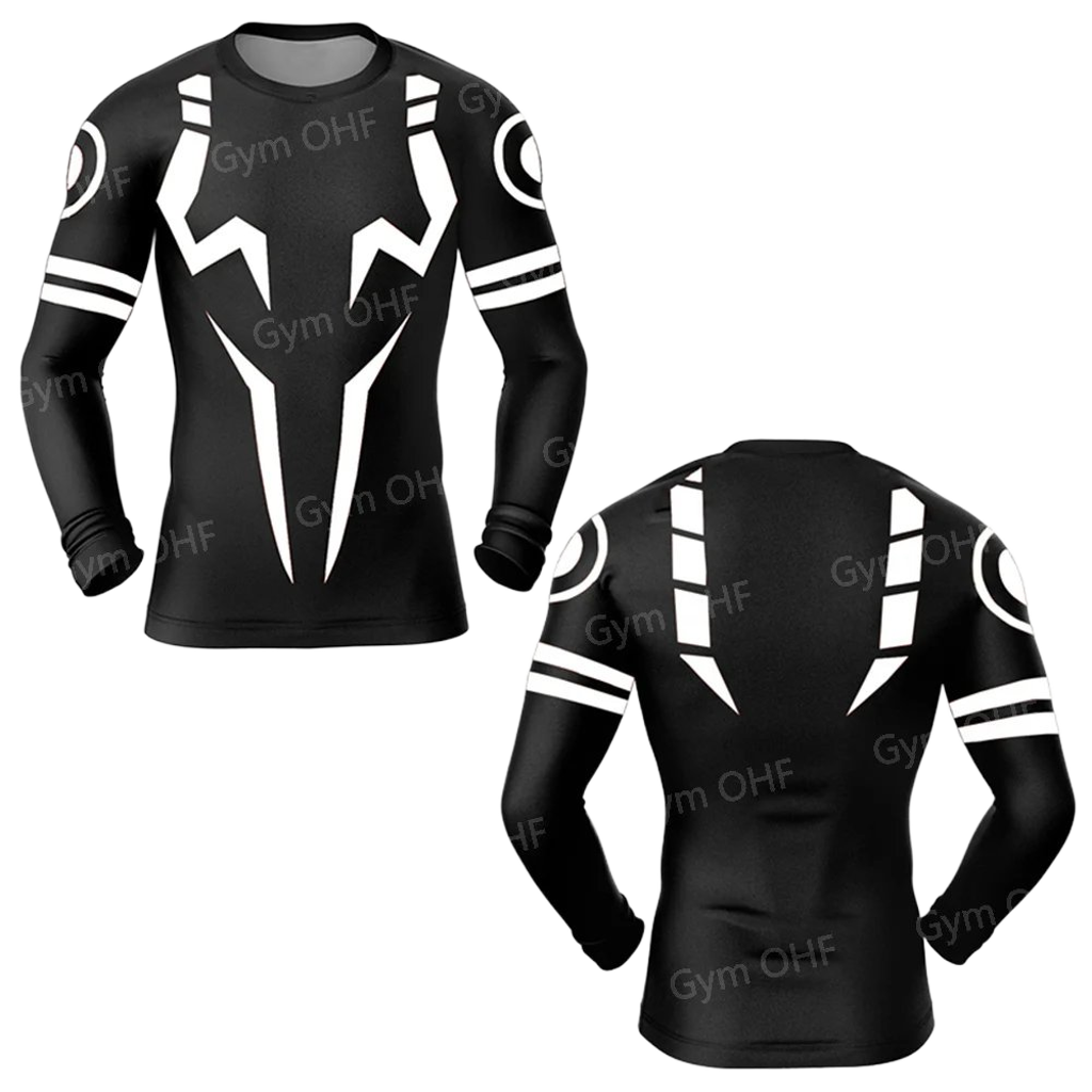 Men's 2-in-1 Compression Shirt & Double-Deck Shorts Set